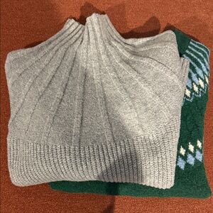 Sweater Bundle-Nine West Grey Oversized XS & Croft & Barrow Med. Knit Sweaters